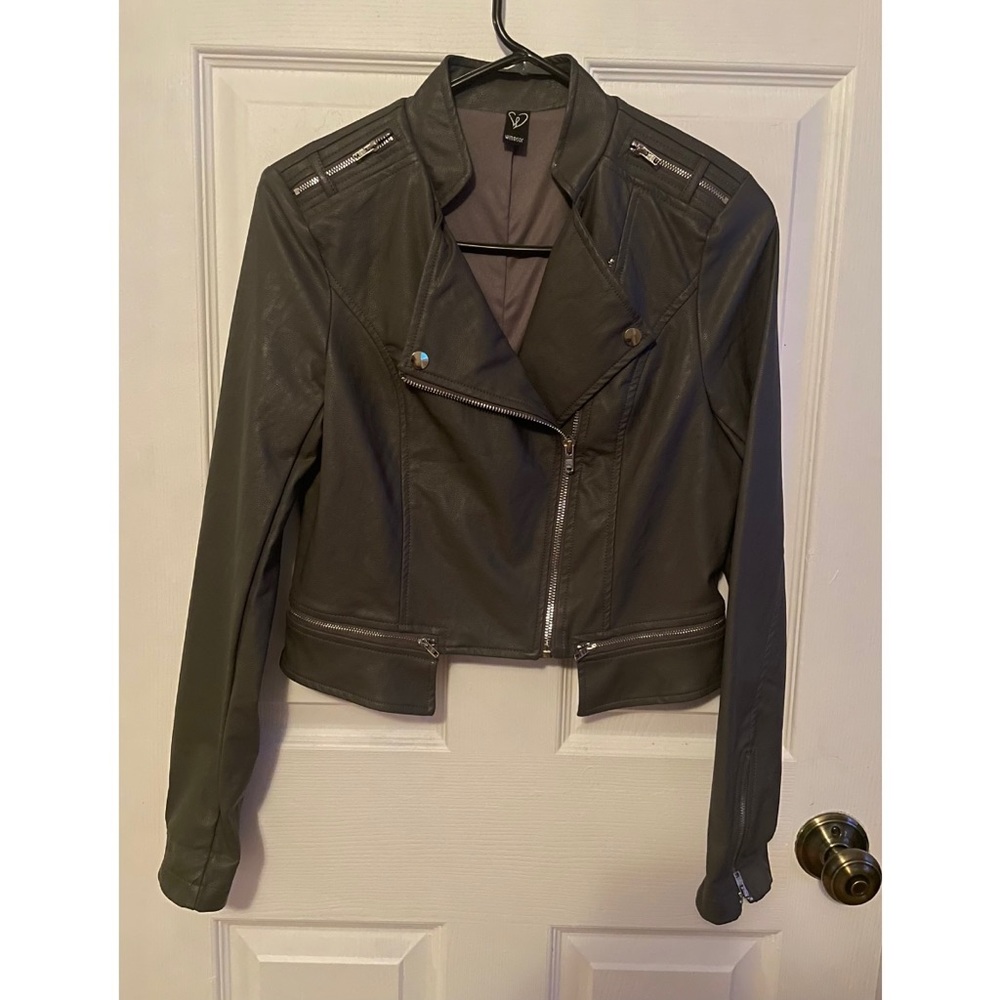 Faux leather jacket